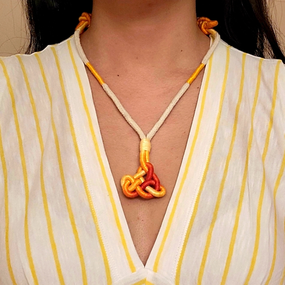 Unique knot necklace
